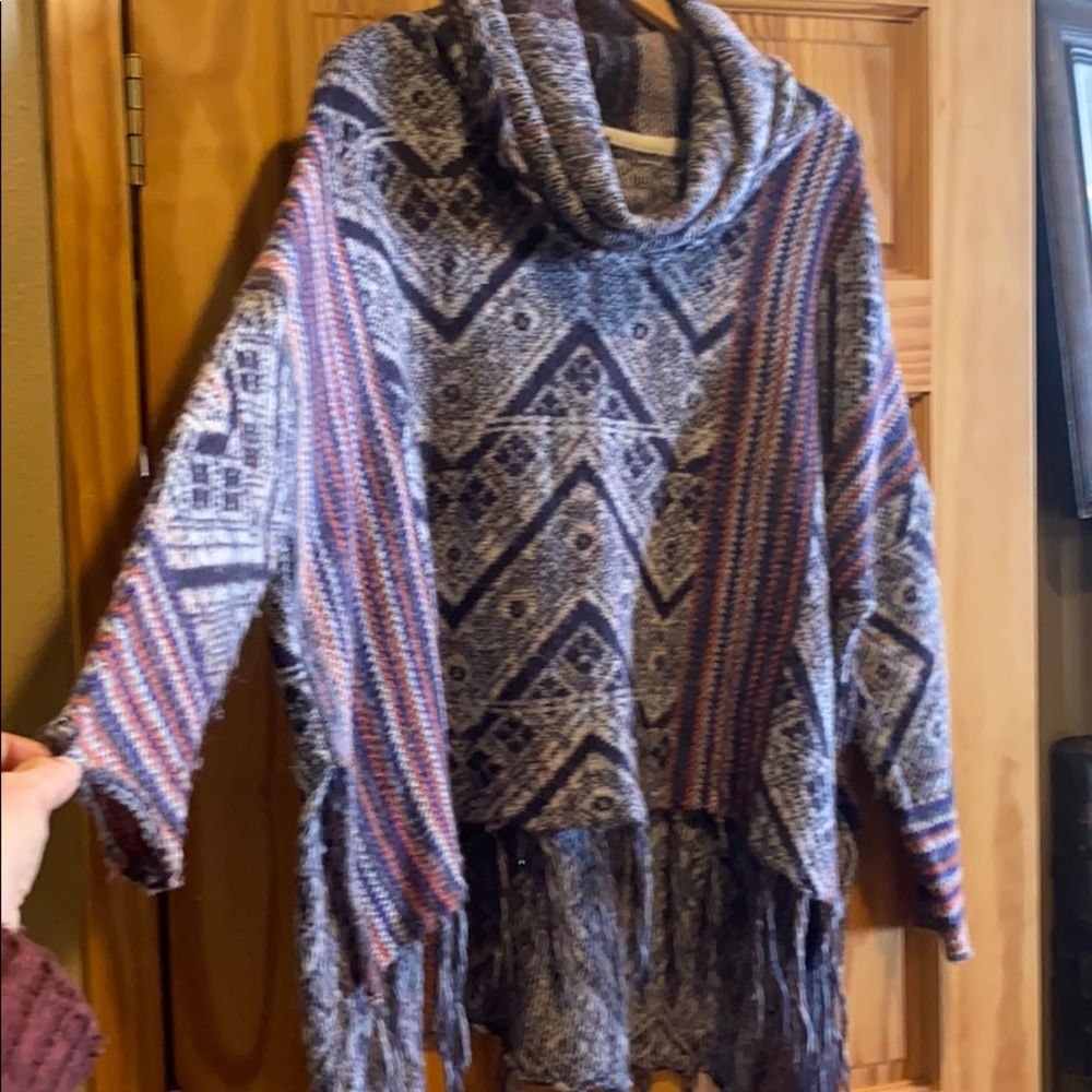 Beautiful Free People Poncho